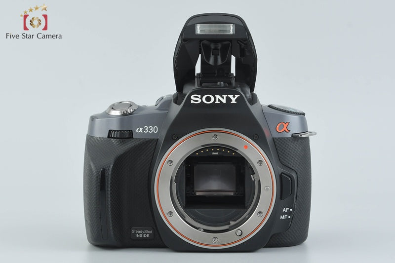 SONY α330 DSLR-A330 Black 10.2 MP 18-55 55-200 Lenses [Japanese Language Only]