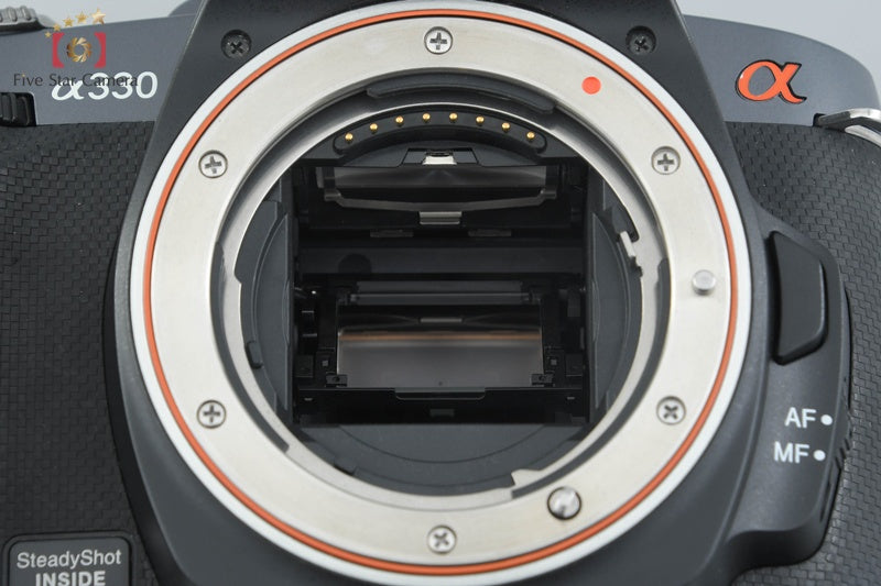 SONY α330 DSLR-A330 Black 10.2 MP 18-55 55-200 Lenses [Japanese Language Only]