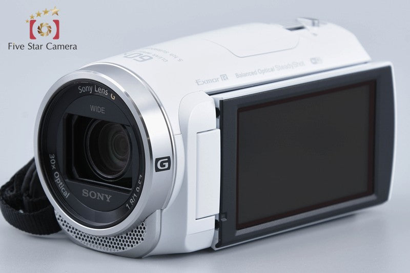 SONY HANDYCAM HDR-CX675 White Digital HD Video Camera [Japanese Language Only]