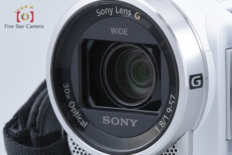SONY HANDYCAM HDR-CX675 White Digital HD Video Camera [Japanese Language Only]