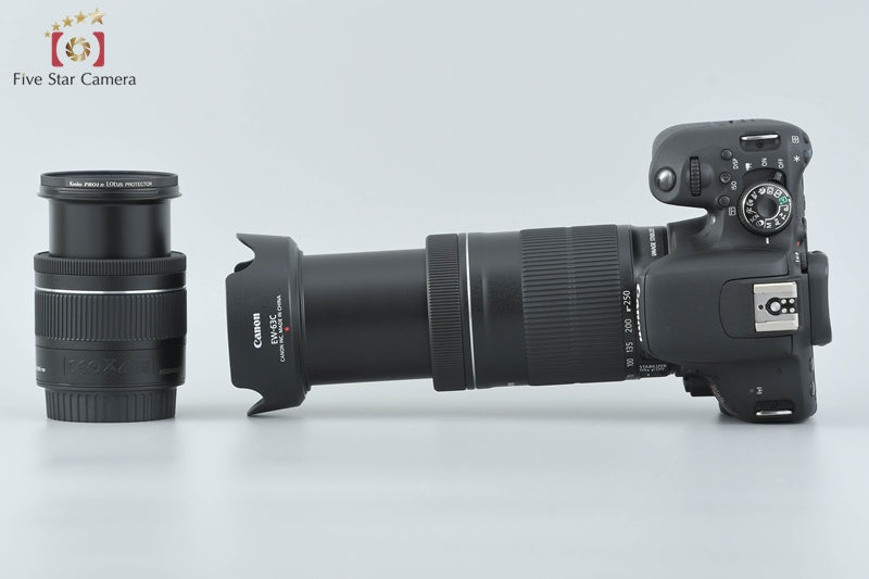 "Count 1,602" Canon EOS Kiss X9i / Rebel T7i / 800D 24.2 MP 18-55 55-250 Lenses