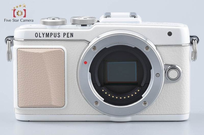 "Count 1,088" Olympus PEN Lite E-PL7 White 16.1 MP 14-42 40-150 Lenses