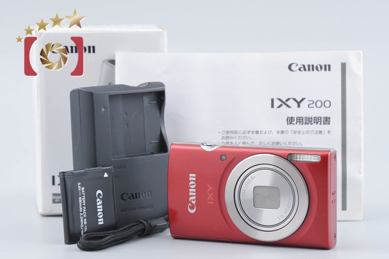 Canon IXY 200 Red 20.0 MP Digital Camera w/ Box