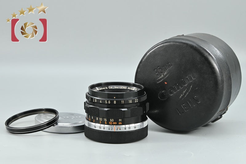 Canon 35mm f/2 L39 LTM Leica Thread Mount Lens [Very Good]