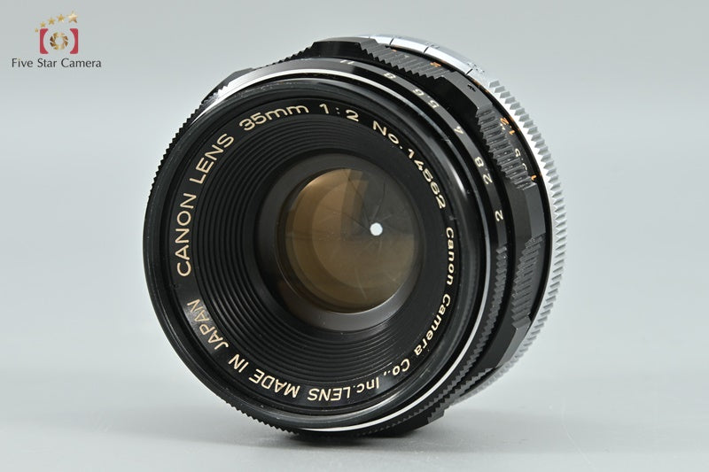 Canon 35mm f/2 L39 LTM Leica Thread Mount Lens [Very Good]