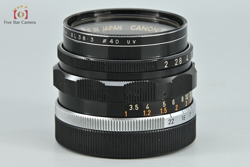 Canon 35mm f/2 L39 LTM Leica Thread Mount Lens [Very Good]