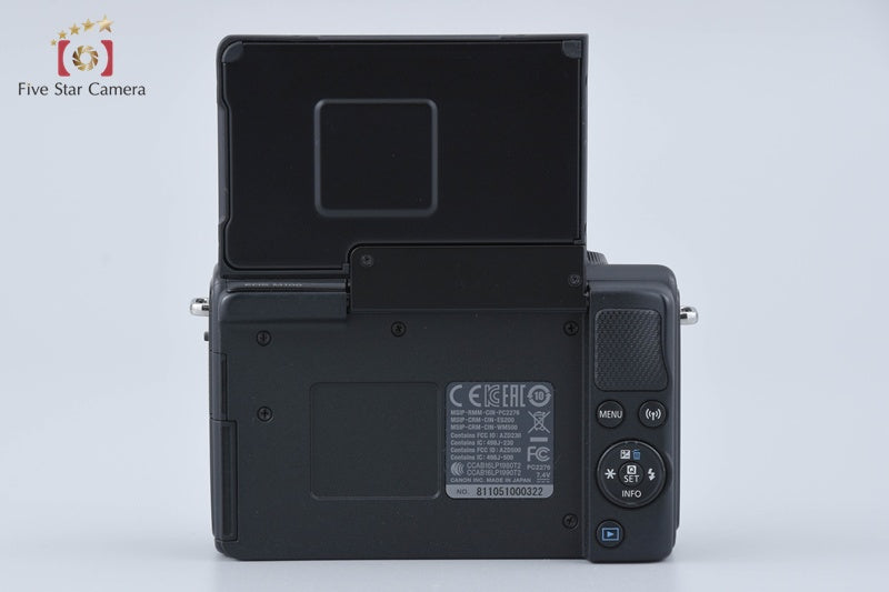 Canon EOS M100 Black 24.2 MP Digital Mirrorless Camera EF-M 15-45 22 Lenses