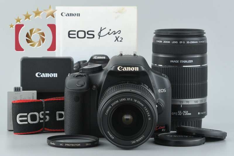 "Count 278" Canon EOS Kiss X2 / Rebel XSi / 450D 12.2 MP 18-55 55-250 Lenses