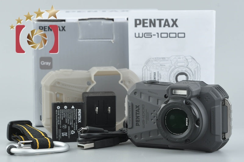 Ricoh PENTAX WG-1000 Glay 16.3 MP Waterproof Action Camera w/ Box