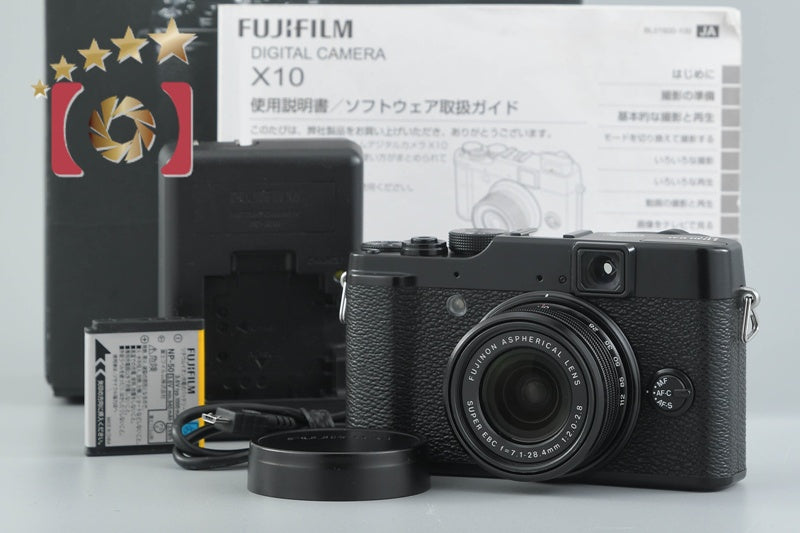 Fujifilm X10 Black 12.0 MP Digital Camera w/ Box