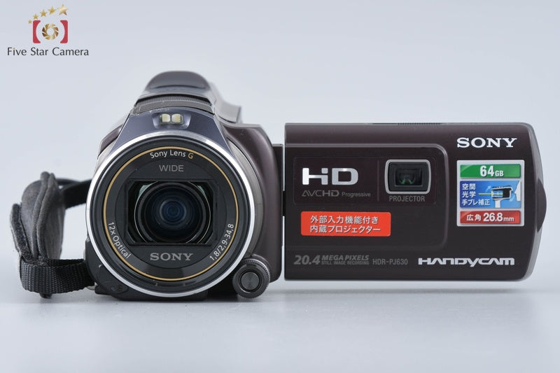 Sony Handycam HDR-PJ630V Black Video Camera Recorder [Japanese Language Only]