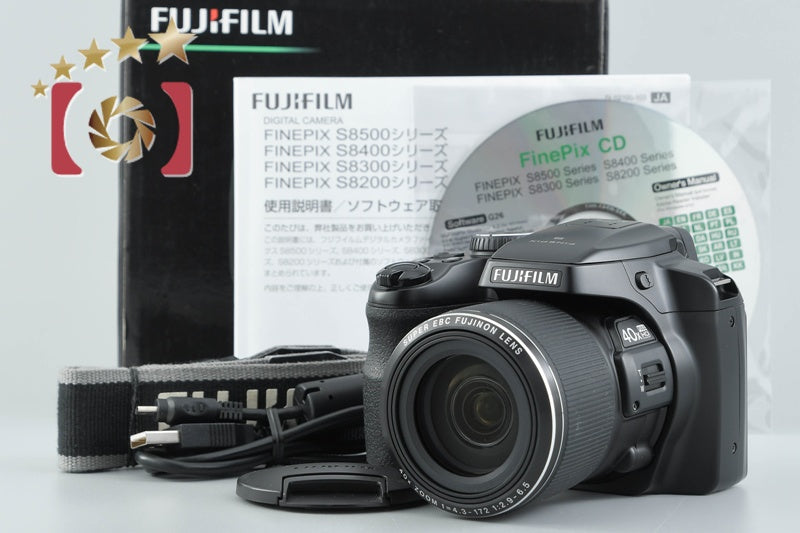 Fujifilm FinePix S8200 Black 16.2 MP Digital Camera w/ Box