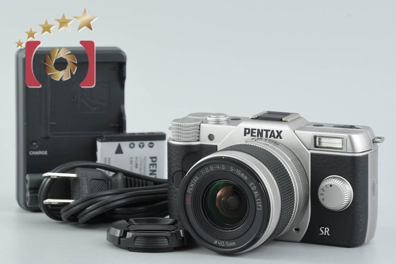 "Shutter count 5,180" PENTAX Q10 Silver 12.4 MP Digital Camera 5-15 Lens