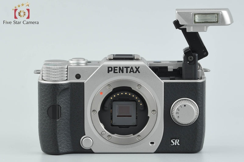 "Shutter count 5,180" PENTAX Q10 Silver 12.4 MP Digital Camera 5-15 Lens