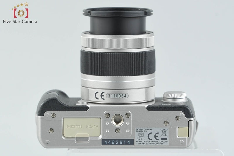 "Shutter count 5,180" PENTAX Q10 Silver 12.4 MP Digital Camera 5-15 Lens