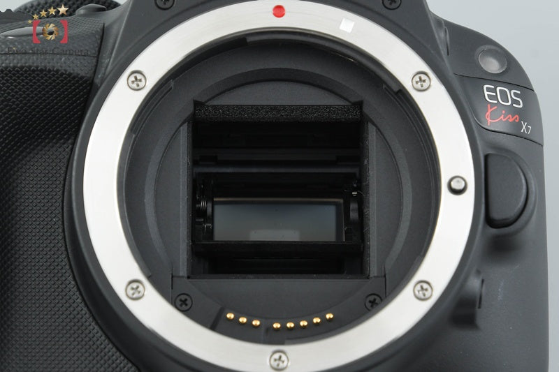 Canon EOS Kiss X7 / Rebel SL1 / 100D Black 18.0 MP EF-S 18-55 IS STM Lens