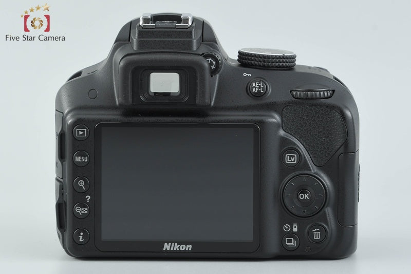 "Shutter count 4,359" Nikon D3300 Black 24.2 MP DSLR 18-55 VR Lens