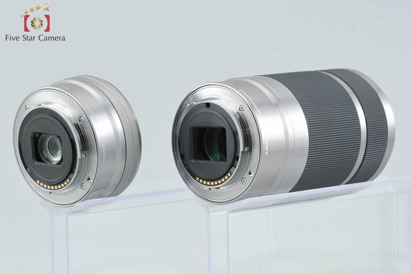 Sony α6000 ILCE-6000 White 24.3 MP 16-50 55-210 Lenses [Japanese Language Only]