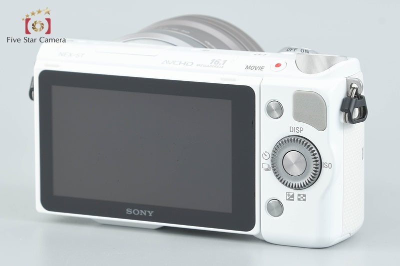 SONY α NEX-5T White 16.1 MP Digital Camera 16-50 Lens [Japanese Language Only]
