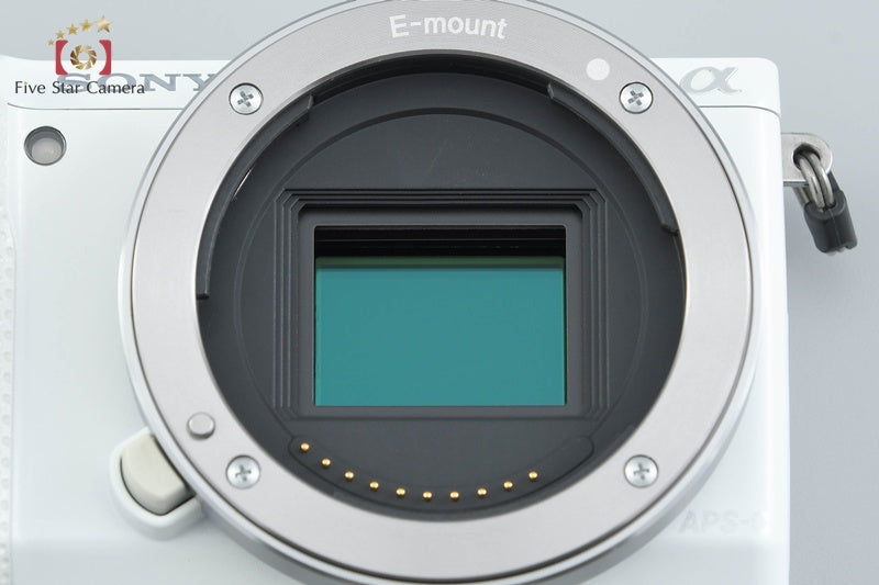 SONY α NEX-5T White 16.1 MP Digital Camera 16-50 Lens [Japanese Language Only]