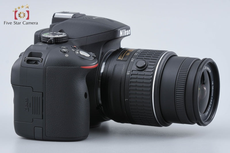 "Count 2,751" Nikon D5300 Black 24.2 MP DSLR Camera 18-55 VR II Lens w/ Box