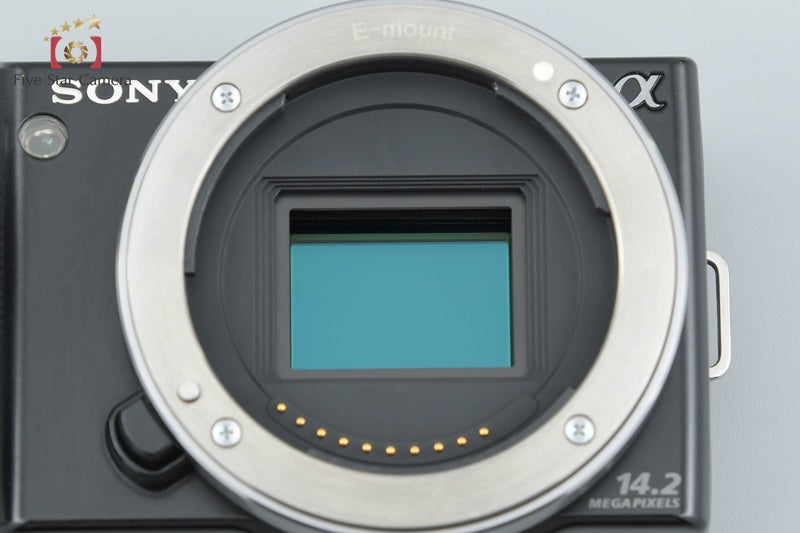 "Count 4,042" Sony α NEX-5 Black 16.1 MP 18-55 Lens [Japanese Language Only]