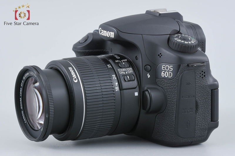 "Count 1,334" Canon EOS 60D 18.0 MP DSLR + EF-S 18-55mm f/3.5-5.6 IS II