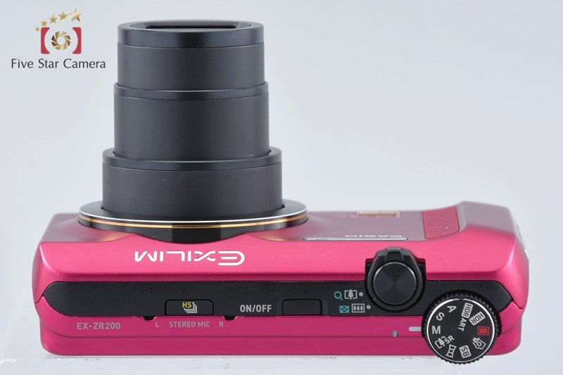 Casio HIGH SPEED EXILIM EX-ZR200 Red 16.1 MP Digital Camera