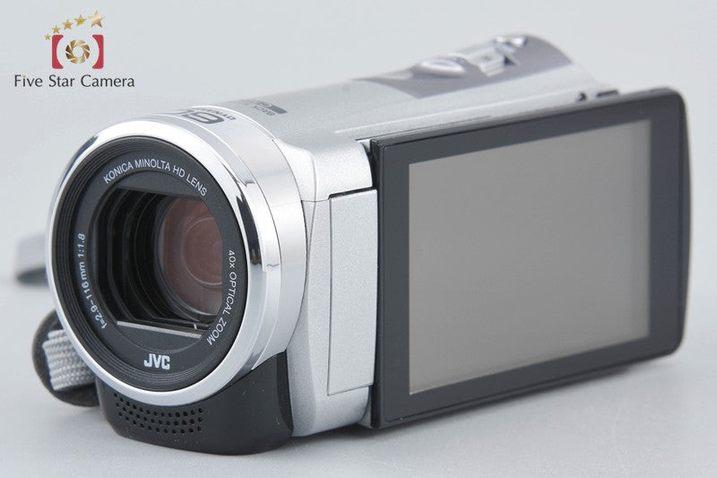 JVC Everio GZ-E750 Silver Full HD Video Camcorder w/ Box