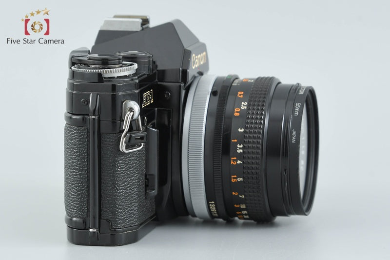 Canon AE-1 Black 35mm SLR Film Camera + FD 50mm f/1.8 S.C.