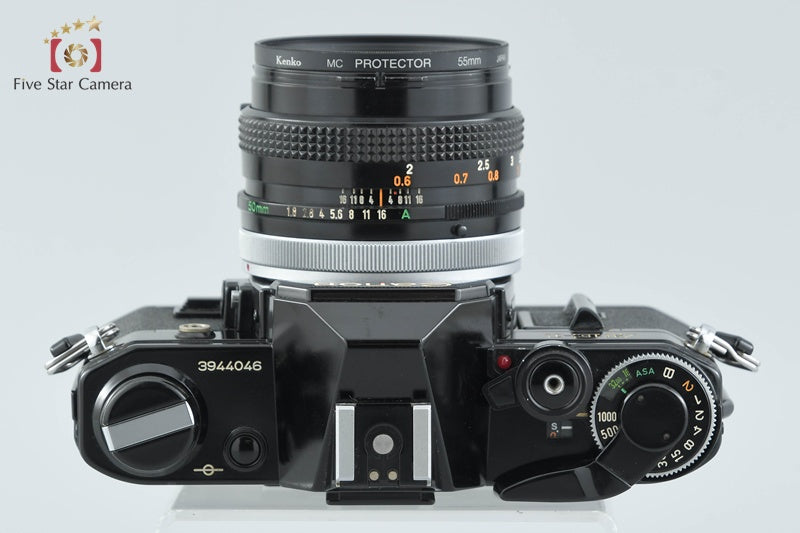 Canon AE-1 Black 35mm SLR Film Camera + FD 50mm f/1.8 S.C.