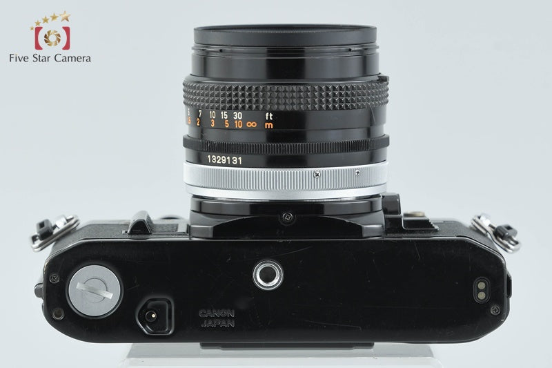 Canon AE-1 Black 35mm SLR Film Camera + FD 50mm f/1.8 S.C.