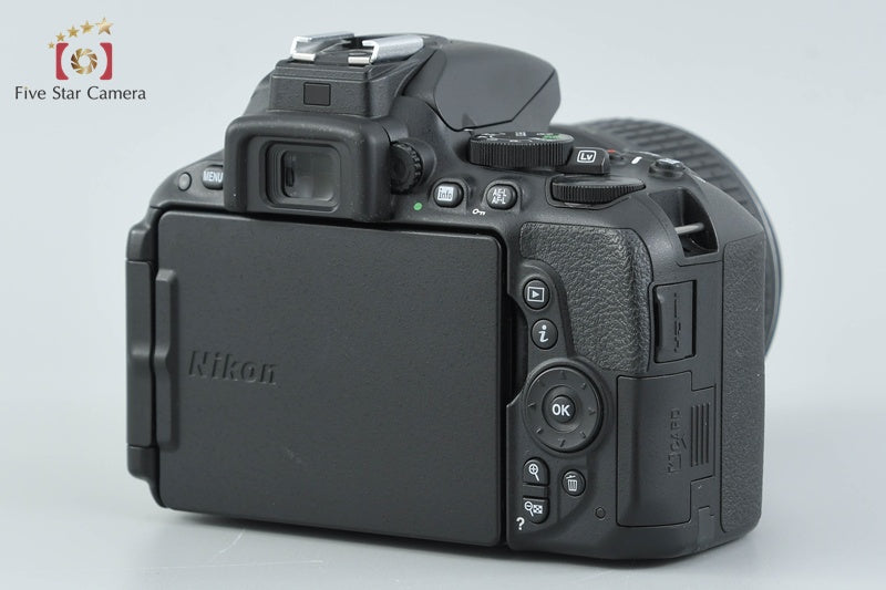 Nikon D5500 Black 24.2 MP DSLR Camera 18-55 55-300 VR Lenses