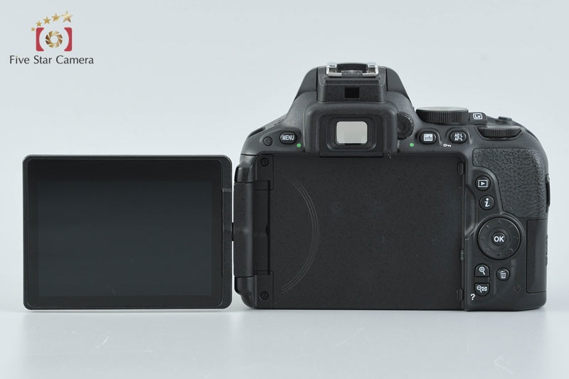 Nikon D5500 Black 24.2 MP DSLR Camera 18-55 55-300 VR Lenses