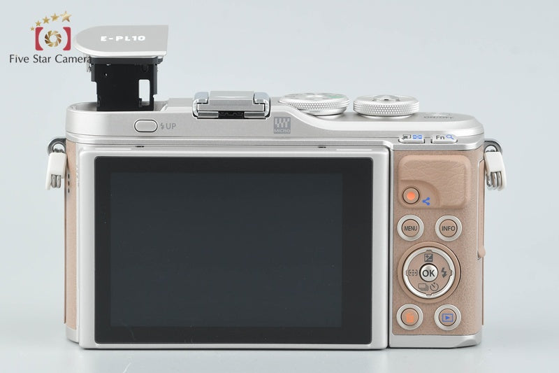 "Count 268" Olympus PEN E-PL10 Brown 16.1 MP EZ 14-42 40-150 Lenses