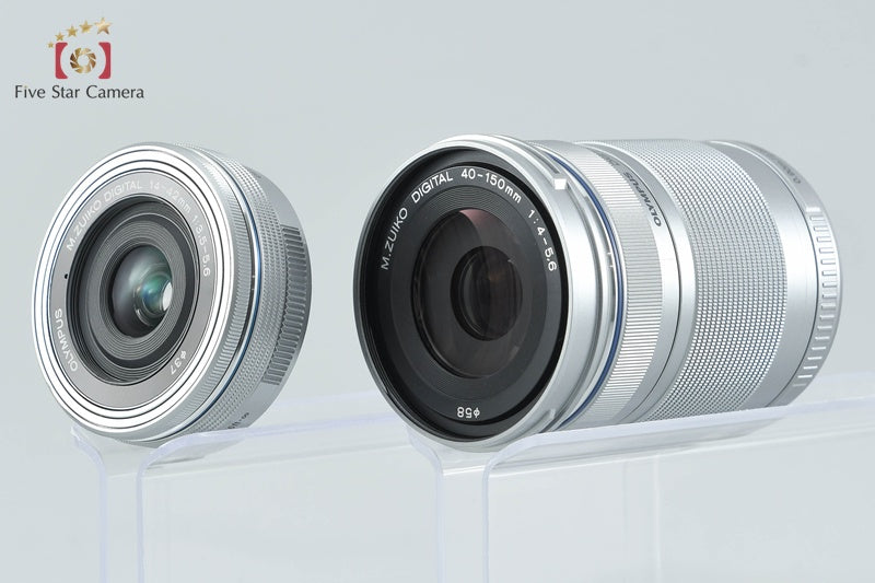 "Count 1,003" Olympus PEN E-P7 White 20.3 MP DSLR EZ 14-42 40-150 Lenses