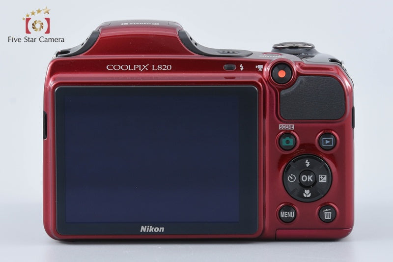 Nikon COOLPIX L820 Red 16.0 MP Digital Camera