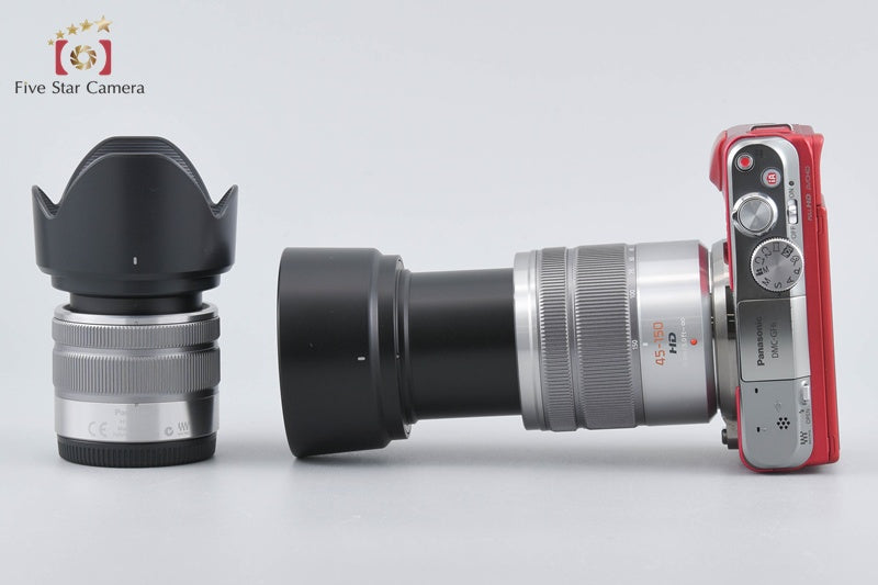 Panasonic LUMIX DMC-GF6 Red 16.0 MP 14-42 45-150 Lenses [Japanese Language Only]