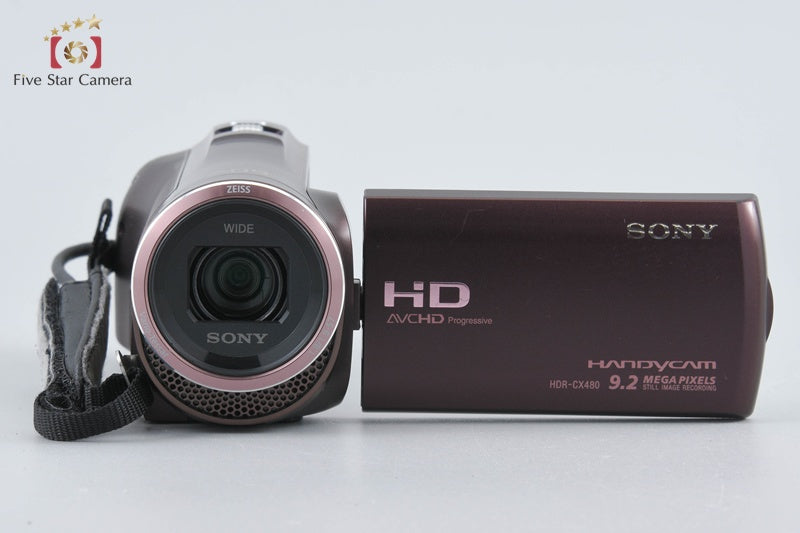 SONY HDR-CX480 Bordeaux Brown Digital HD Camcorder [Japanese Language Only]