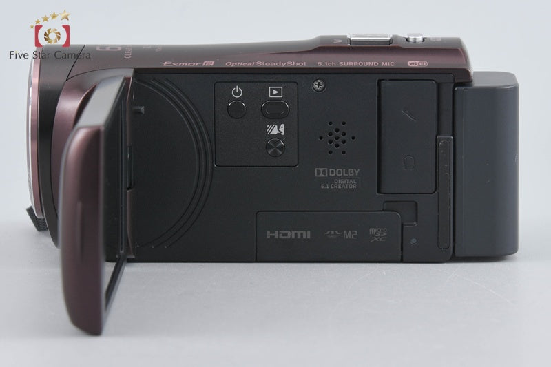 SONY HDR-CX480 Bordeaux Brown Digital HD Camcorder [Japanese Language Only]