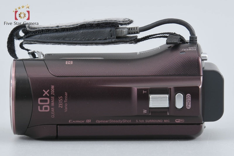 SONY HDR-CX480 Bordeaux Brown Digital HD Camcorder [Japanese Language Only]