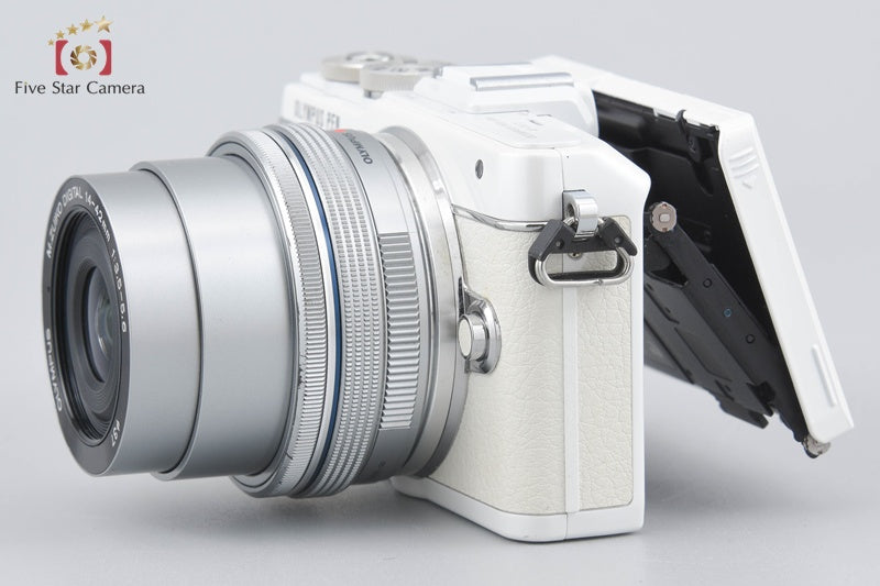"Shutter count 2,525" Olympus PEN Lite E-PL7 White 16.1 MP 14-42 Lens
