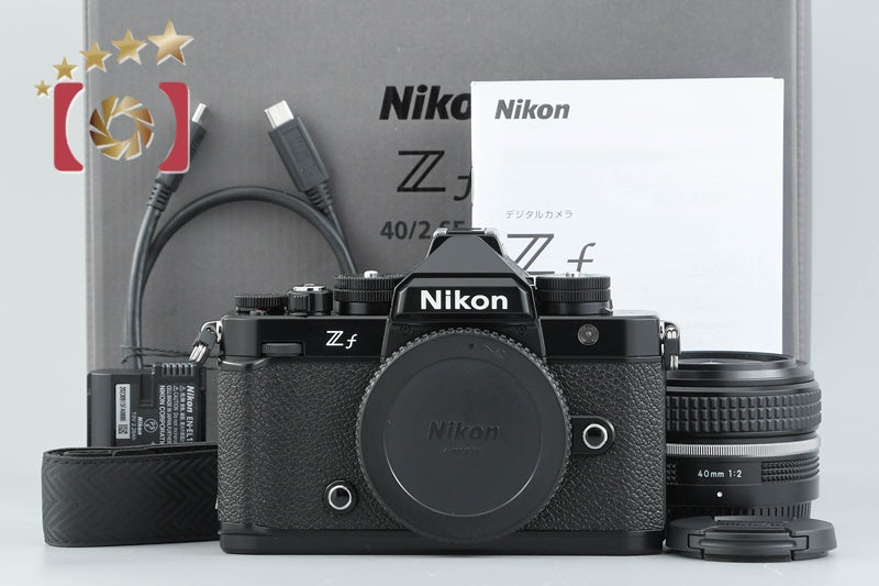 "Count 379" Nikon Zf Black 24.5 MP Digital Mirrorless Camera 40mm SE Lens w/ Box