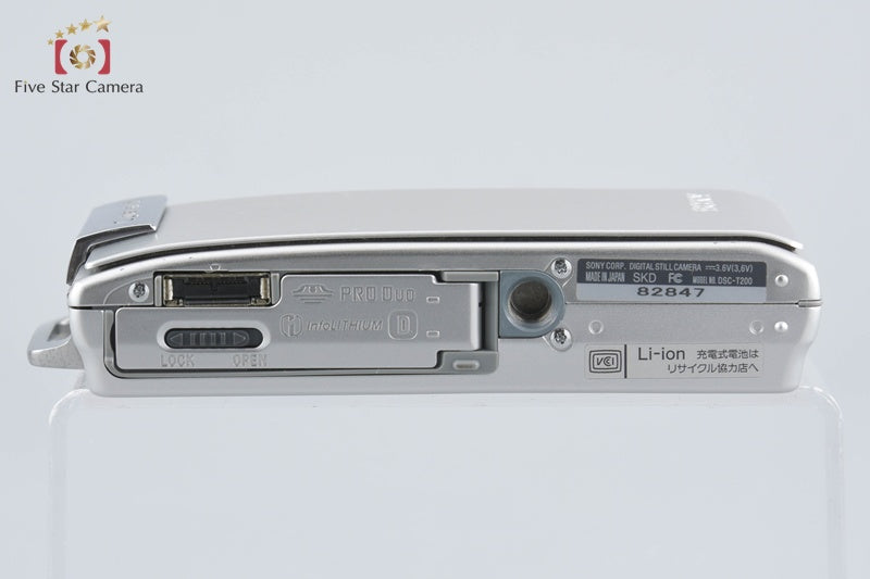 SONY Cyber-shot DSC-T200 Silver Digital Camera [Japanese Language Only]