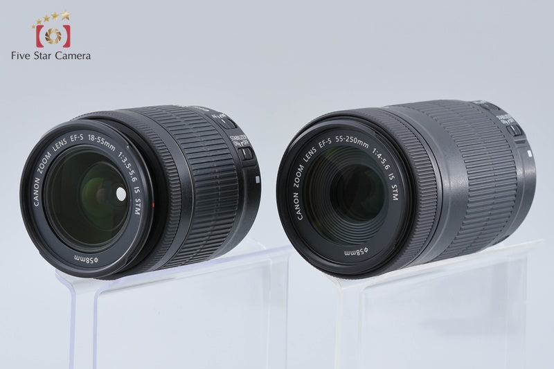 Canon EOS 8000D / Rebel T6s / 760D 24.2 MP EF-S 18-55 55-250 Lenses w/ Box