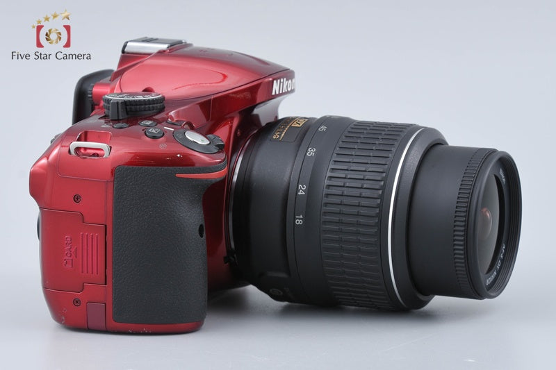 Nikon D5200 Red 24.1 MP DSLR Camera 18-55 VR Lens