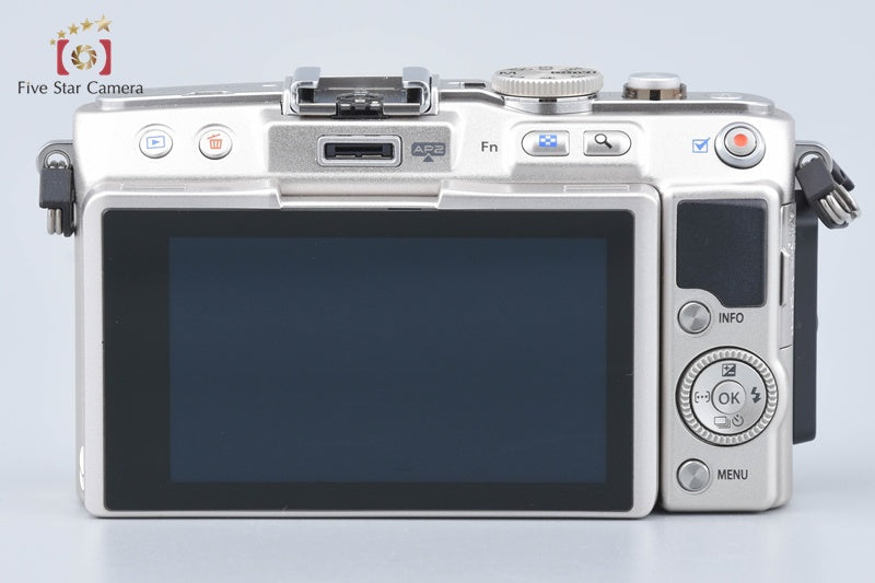 "Count 130" Olympus PEN Lite E-PL6 Silver 16.1 MP M.ZUIKO 14-42 II R Lens