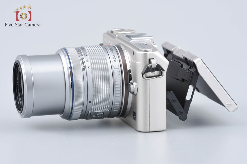 "Count 130" Olympus PEN Lite E-PL6 Silver 16.1 MP M.ZUIKO 14-42 II R Lens