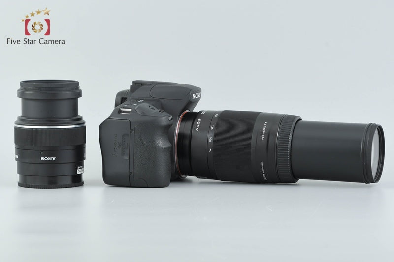 Sony Alpha α200 DSLR-A200 Black 18-55 75-300 Lenses [Japanese Language Only]