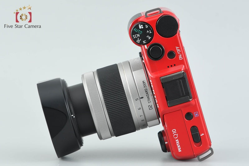 "Shutter count 4,020" PENTAX Q10 Red 12.4 MP Digital Camera 5-15 Lens